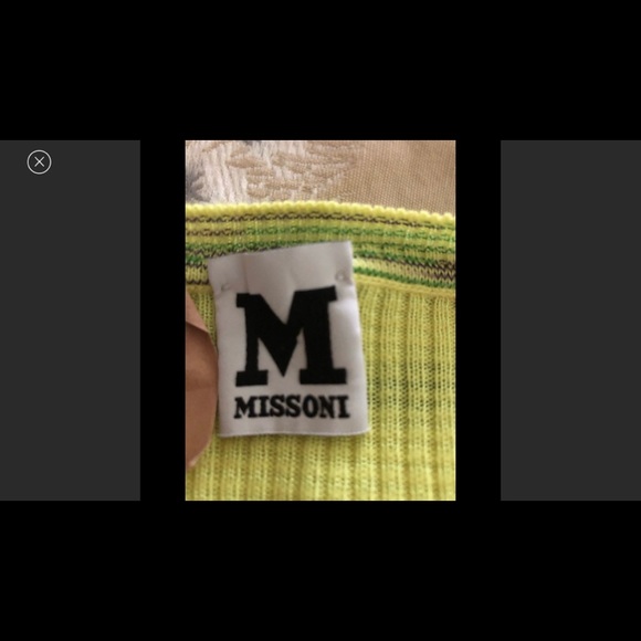 Authentic Missoni scoop neck neon yellow dress - Picture 6 of 9